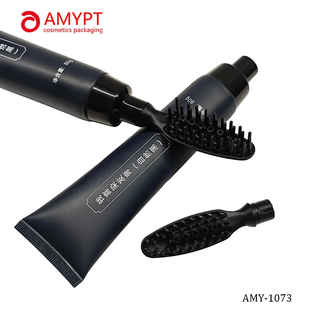 Cosmetic Comb Applicator Plastic Tube for Hair Care Products