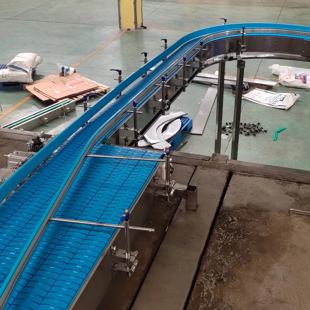 Air Feed Water Juice Cola Empty Plastic Pet Bottle Tunnel Conveyor Blow Filter Air Bottle Feed Transport Conveyor Tunnel