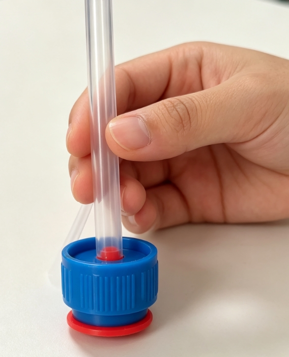28mm Ribbed Screw Cap Custom Color Plastic Bottle Closure