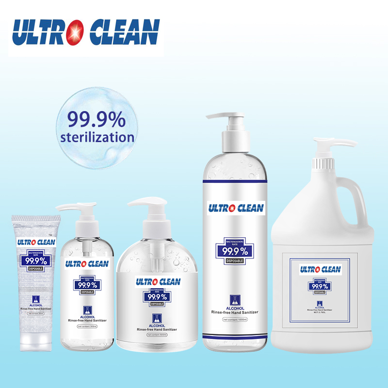 500ml Aloe Vera Alcohol 75% Gel Waterless Bottle Pump Hand Sanitizer