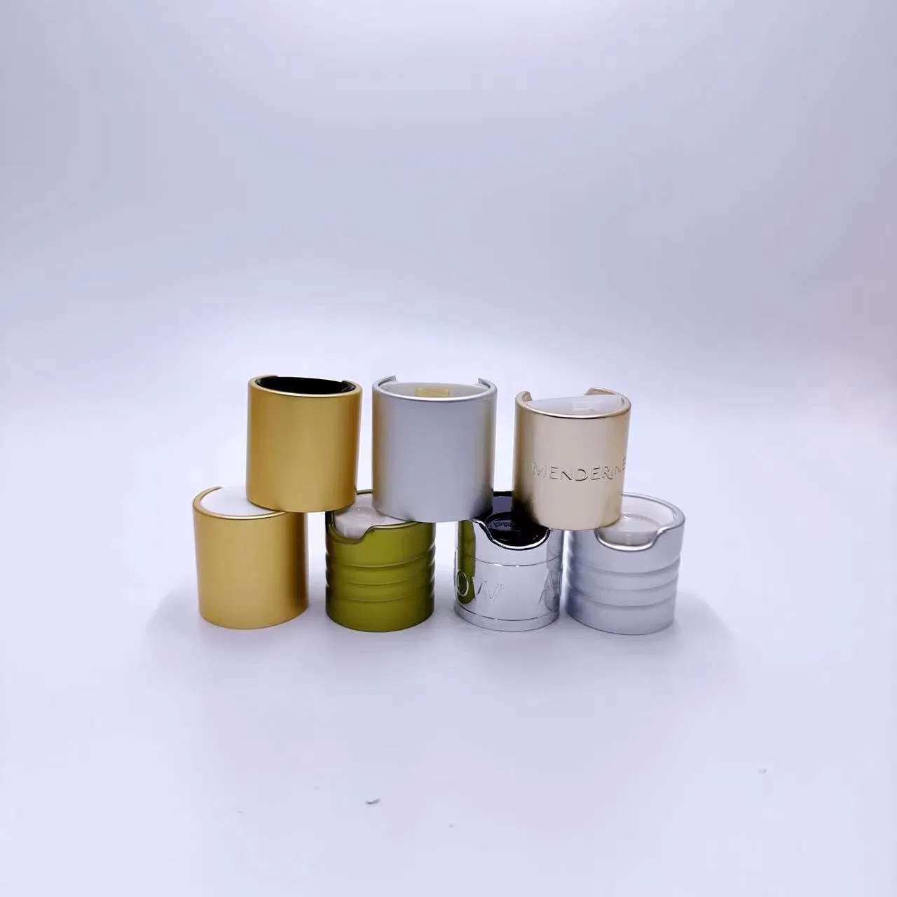 Good Quality and Fast Delivery Press Cap 20/410 24/410 28/410 Aluminum Gold Disc Top Cap for Lotion Bottle