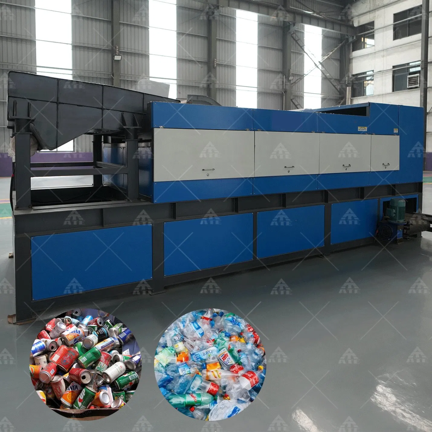 Non-Ferrous Plastic Bottles Aluminum Can Copper Metal Eddy Current Separator