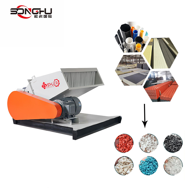High Output Powerful Industrial HDPE/Pet/PVC Pipe Crusher Machine for Plastic Crushing