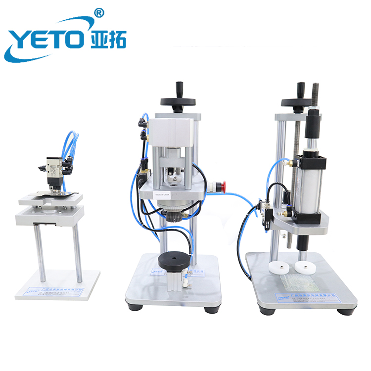 Semi Automatic Pneumatic Aluminum Cap Sealing Tool Perfume Bottle Pump Crimping Machine