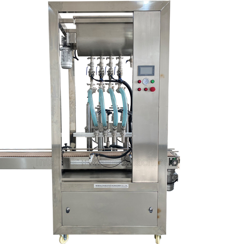 Automatic Peanut Oil Organic Soybean Oil Plastic Bottle Filling Machine Multi-Head Linear Coconut Milk Bottle Filling Packing Equipment
