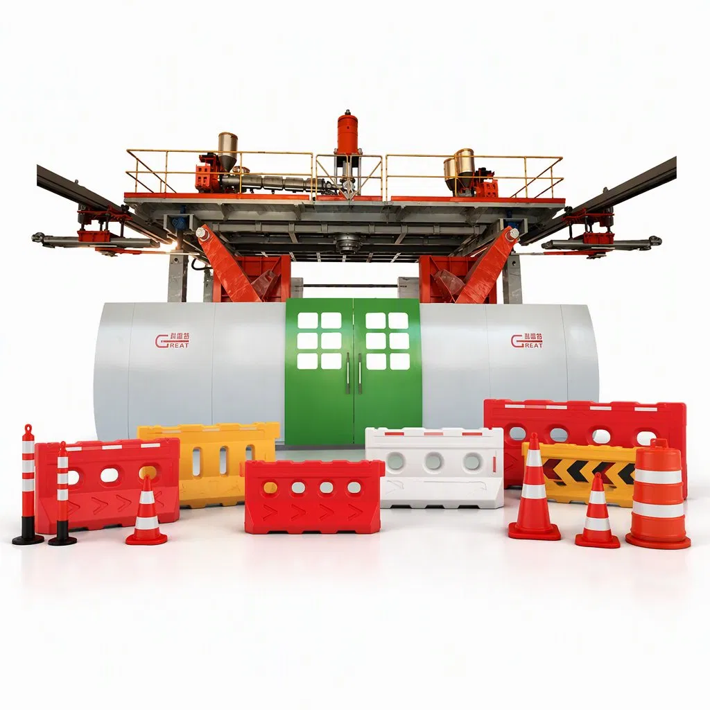 HDPE Traffic Control Barrier Extrusion Blow Molding Machine