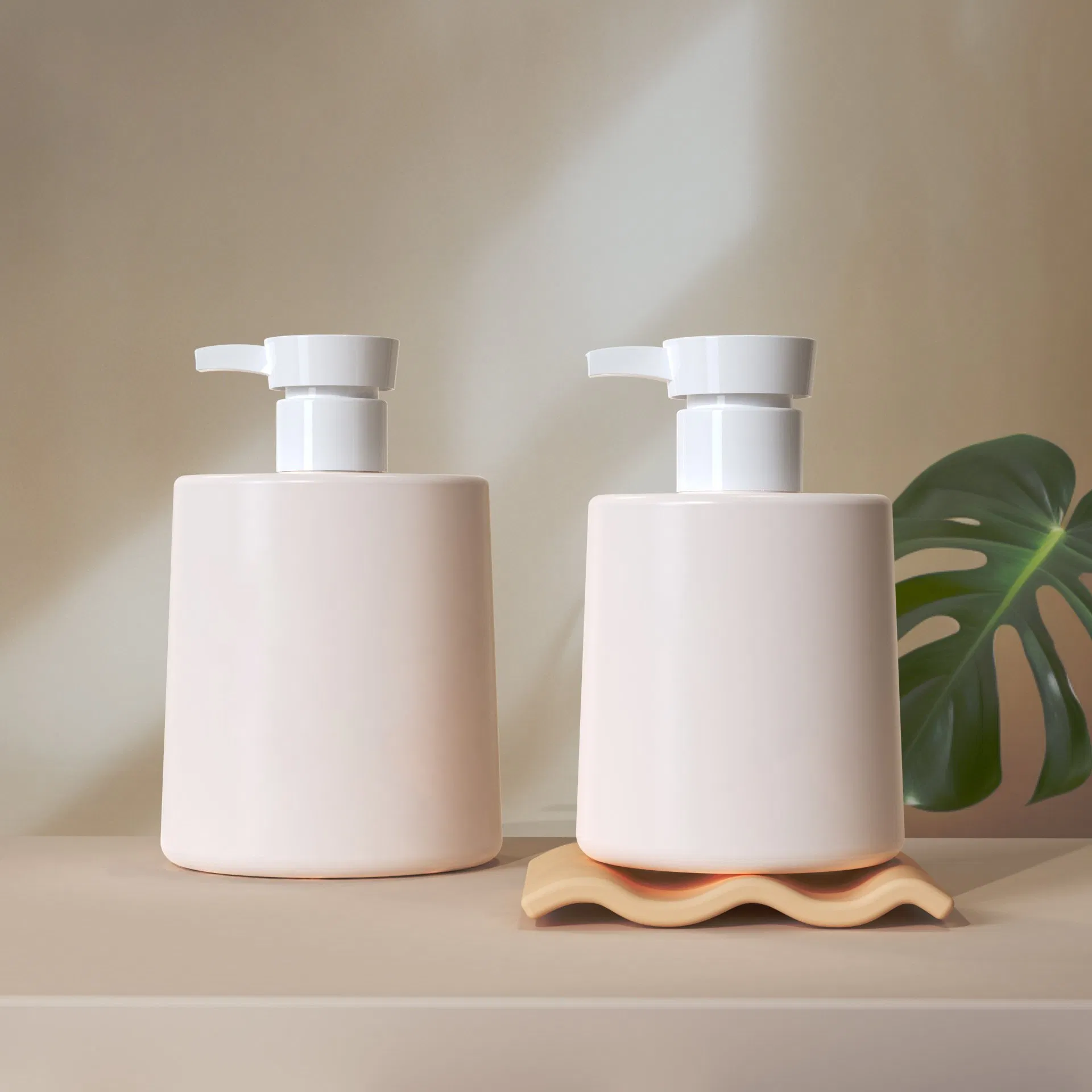 Environmentally Friendly Plastic Bottle with Pump 300ml Shampoo Bottle