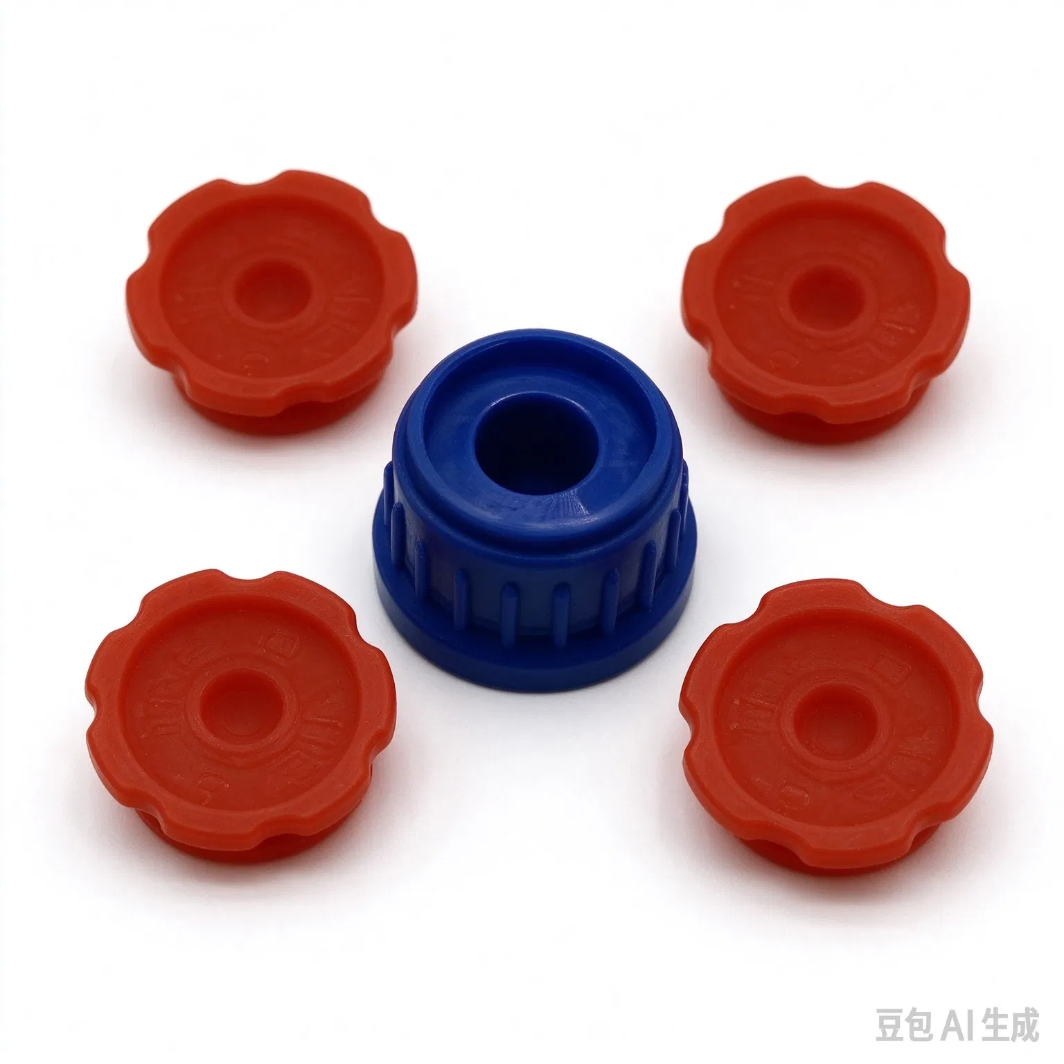 28mm Ribbed Screw Cap Custom Color Plastic Bottle Closure