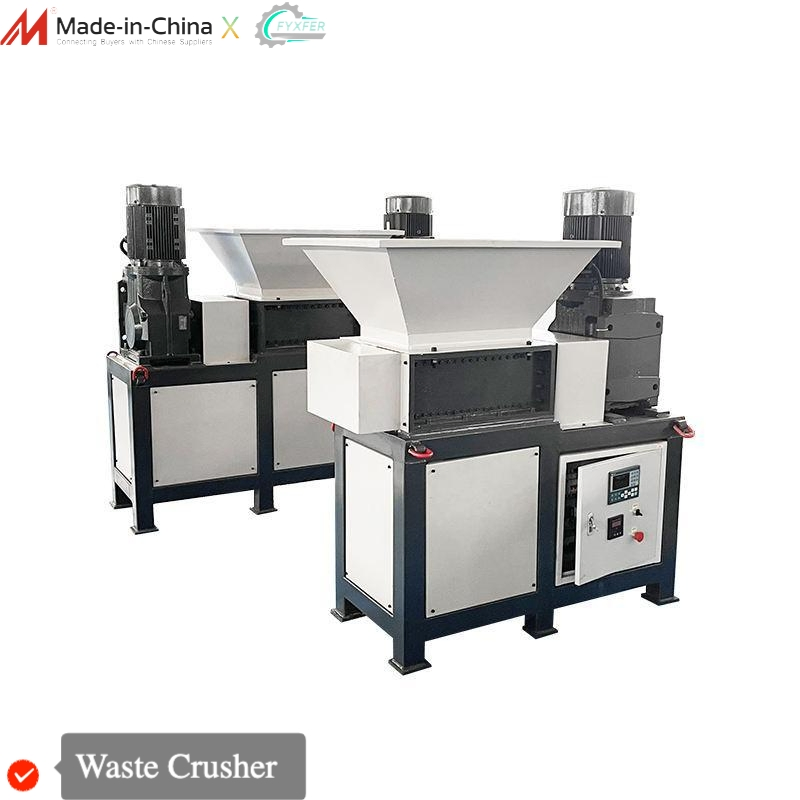 Fyxfer Heavy Duty Waste Crusher for Plastic Containers and Industrial Scrap