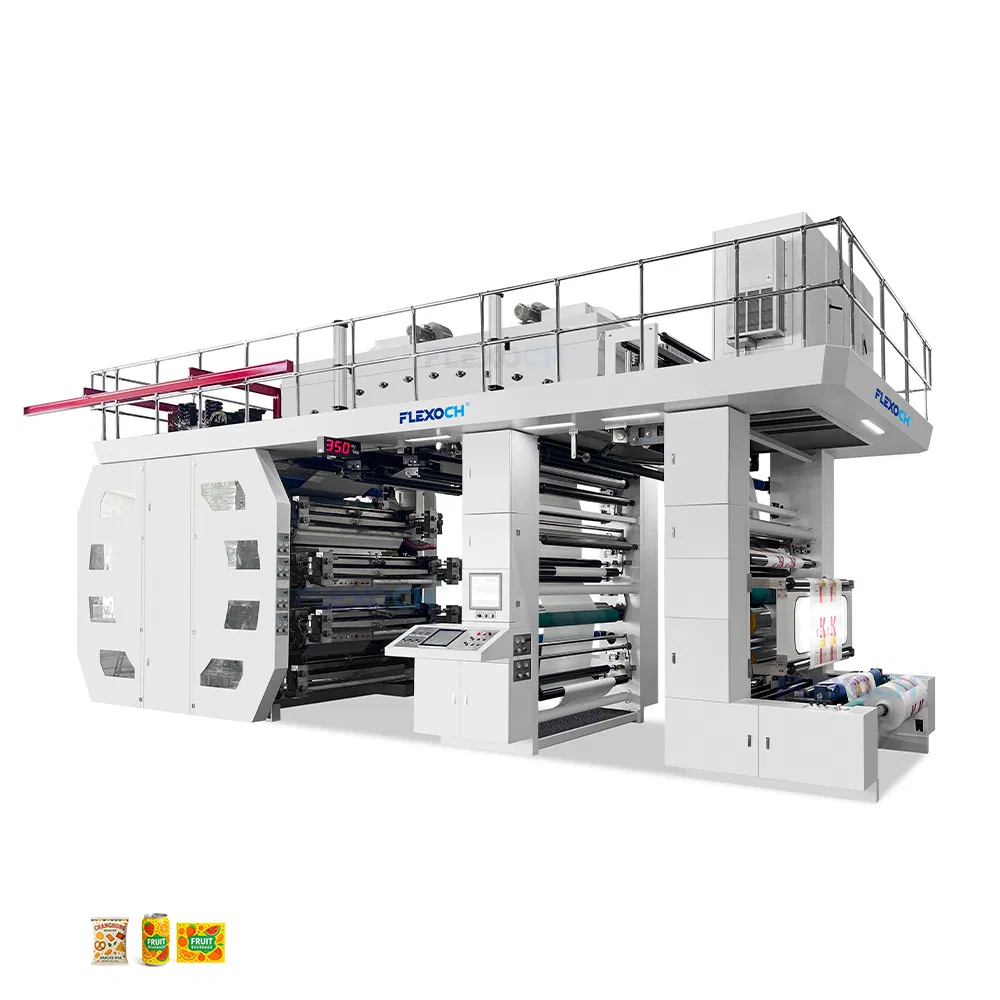 Ci 6 Colors PE Pet Plastic Bag Flexographic Flexo Printing Machine Equipment