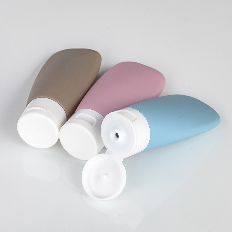 Portable Skincare Dispenser Set Empty Plastic Bottle Pump Lotion Hand Cream Body Wash Screen Printed Travel-Friendly Packaging Bag