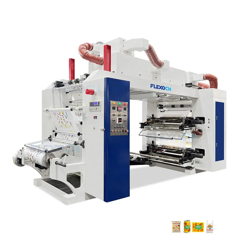 Plastic Film Bag PE BOPP HDPE LDPE Flexographic Plastic Printer Machine