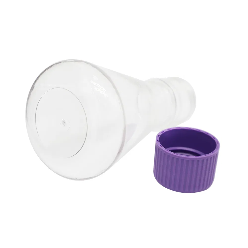 Lab Square Plastic Bottle Serum Bottle Cell Culture Flask Pet/PETG Square Media Bottle 1000ml