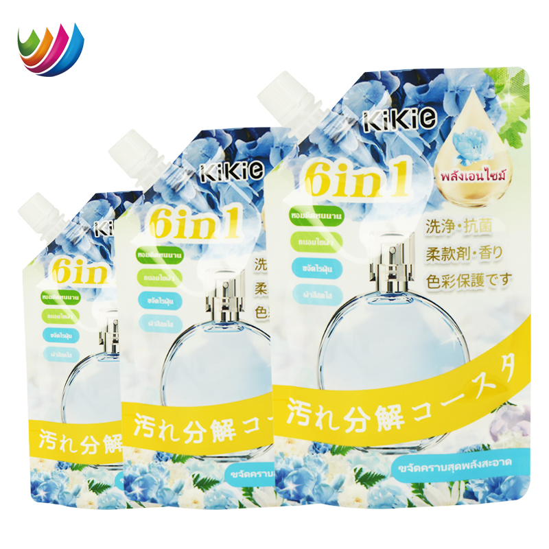 2kg 3kg 5kg 10kg 20L Cheap Custom Gravure Printing Aluminum Foil Liquid Laundry Detergent Hand Wash Soap Stand up Pouch Plastic Packaging Bag