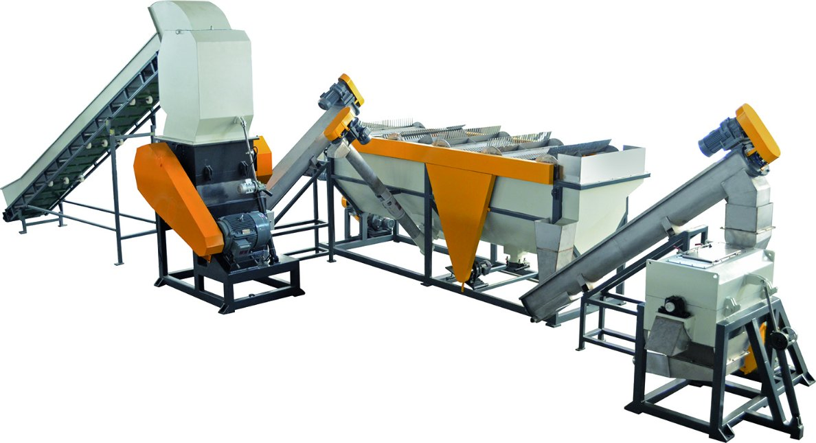 1000kg/H HDPE Flake Recycling Machine for Washing Granulating