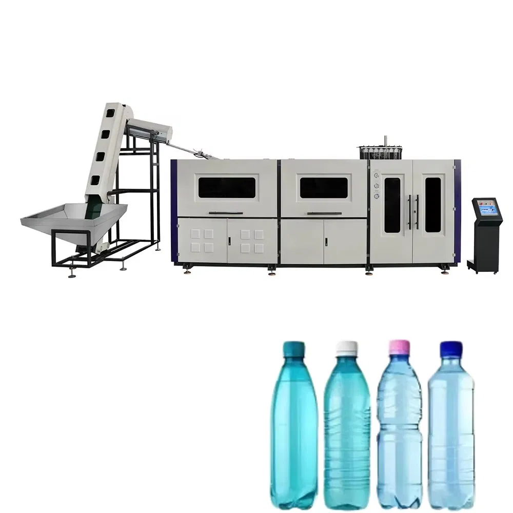 Bottle Blow Molding Machine Fully Automatic Pet Bottle Blowing Machine Auto 12 Cavity Pet Bottle Blowing Machine 26000bph 100ml-2L PLC Control Energy Saving for