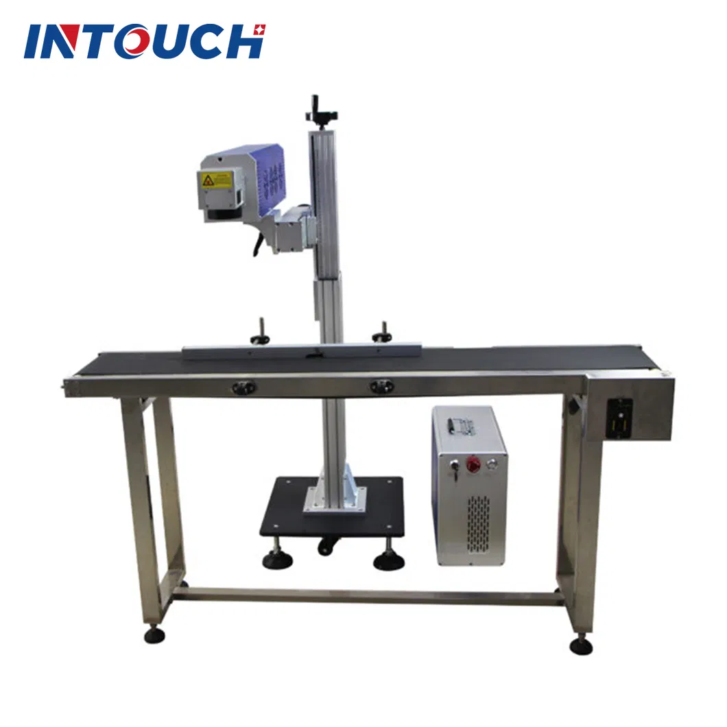 Galvo Marking Machine CO2 Davi 30W 50W Plastic Bottle Flying CO2 Laser Marking Machine