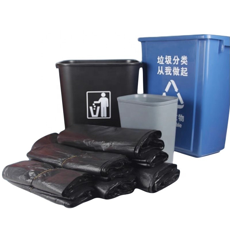 Heavy Duty Black HDPE 100L Refuse Sacks Disposable Recycle Plastic Garbage Bag