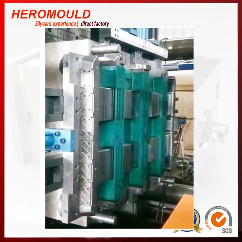 Plastic Injection Moulds Large Logistic Heavy Duty Customized Stardard Rackable HDPE Pallet Mould Heromould
