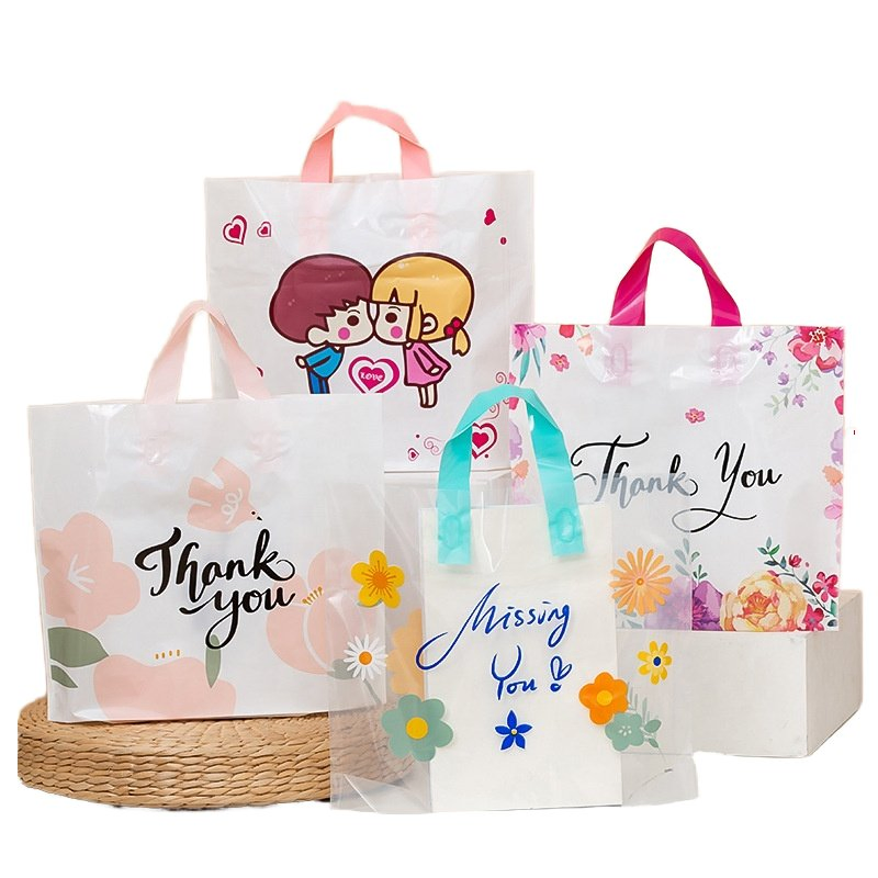 Custom Printed Eco-Friendly HDPE and LDPE Shopping Bags