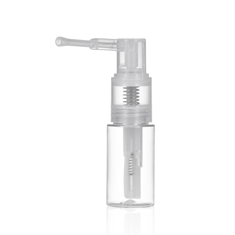 Small Size Long Spray Nozzle Plastic Empty Dry Shampoo Powder Sprayer Pump Bottle