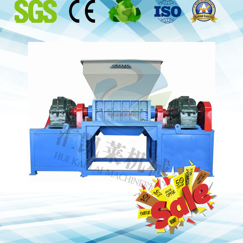 Double Shaft Shredder for Wood/PP/Pet/HDPE/LDPE Pipe Bottle Drum Lump Waste
