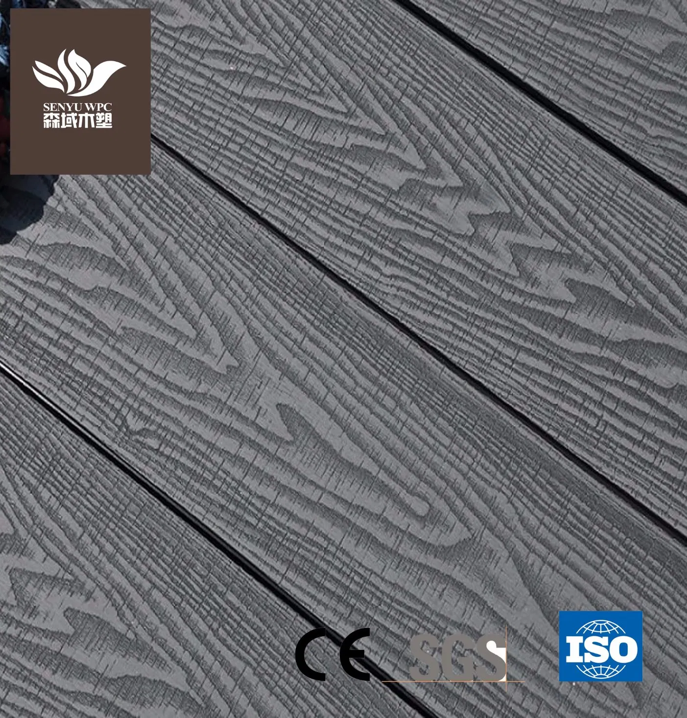 Eco Friendly Wood Plastic Composite Flooring HDPE Outdoor WPC Decking