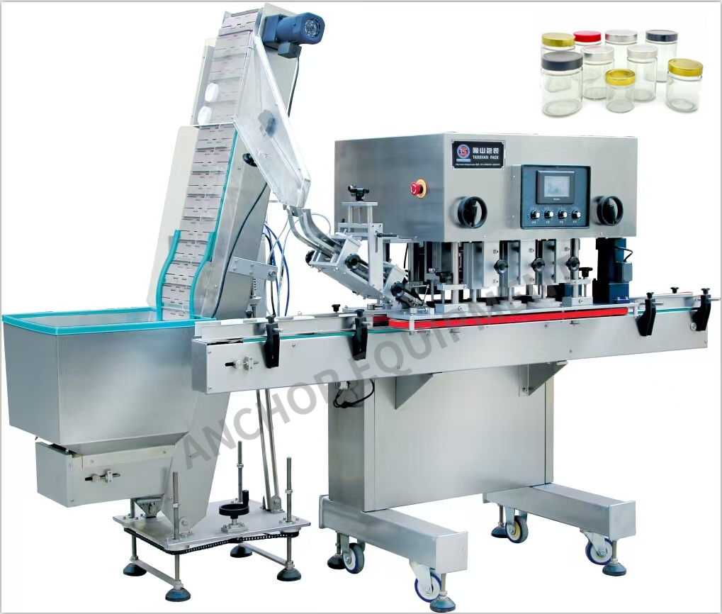 High Quality High Speed Automatic Glass Jar Llid and Plastic Bottle Six Wheel Closing Sealer Twist off Capping Machine
