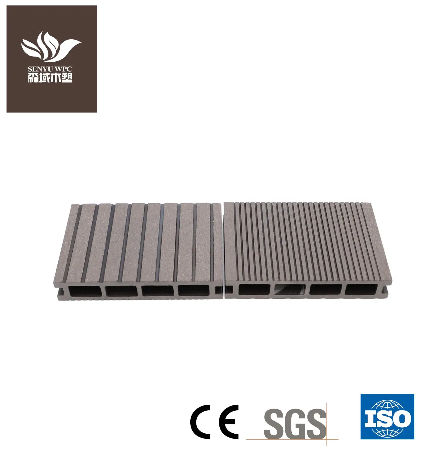 Public Waterproof HDPE Wood Plastic Composite Flooring