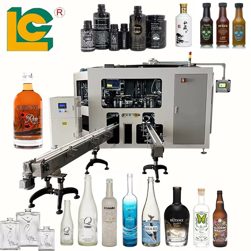 LC Industrial 6-Color Fully Automatic Screen Printing Machine for Glass/Plastic Bottles Italian Design