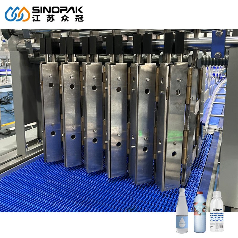 Fully Automatic Linear Type PE Film Shrink Wrapping Packaging Machine for Beverage Pet Plastic Bottles Canning Beer Packaging Wrapping