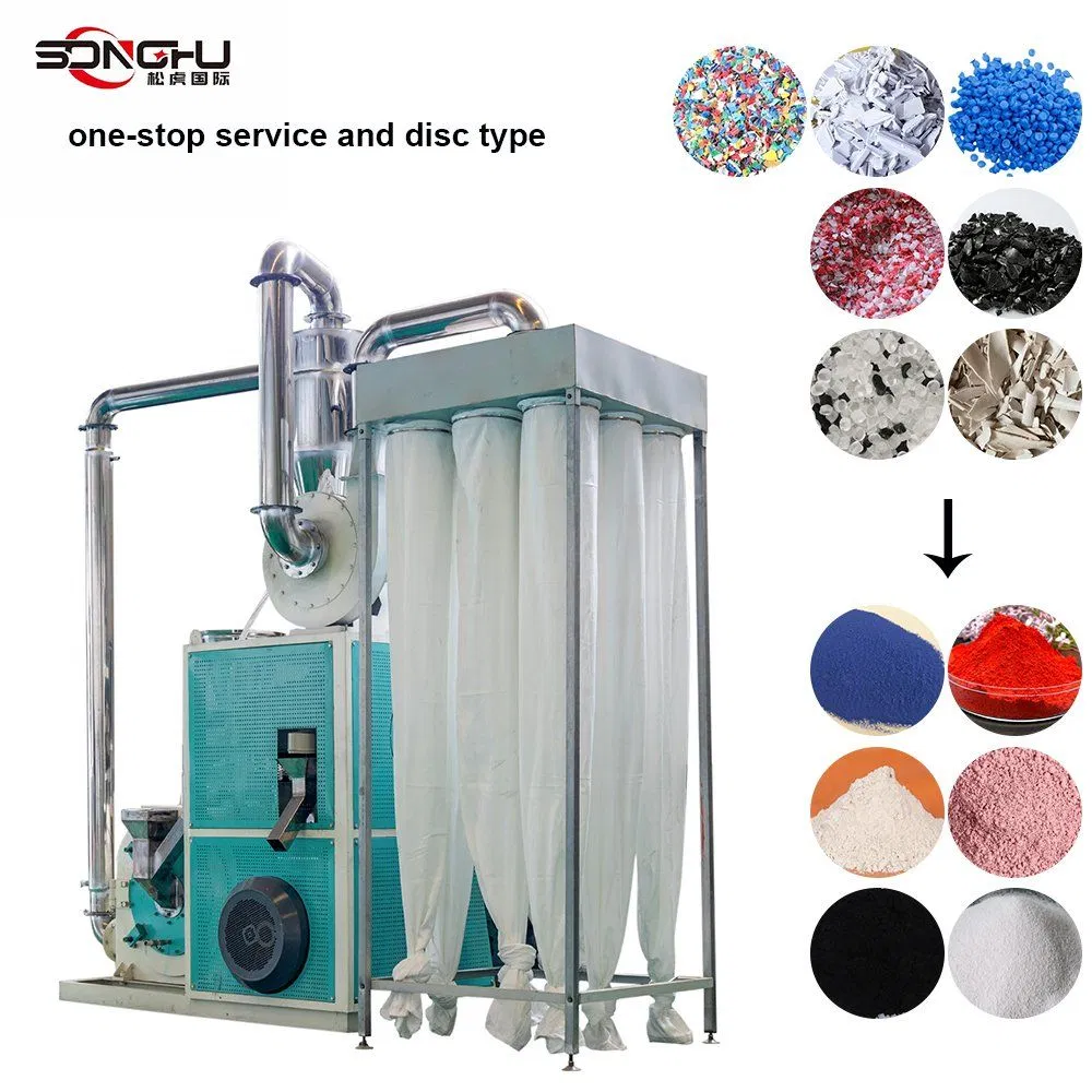 50mesh Plastics Powder Grinder Pet PE PP Plastic Pulverizer Machine for HDPE