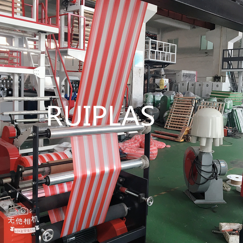 Hot Sale 2 Color High Speed Polythene Polyethylene Plastic PE LDPE HDPE Mini Film Blowing Machine Price