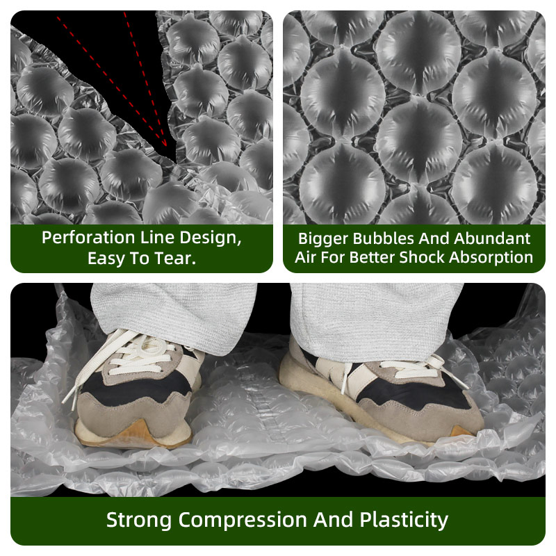 Void Filling Protecive HDPE Material Air Bubble Film Roll Wrapping Protection