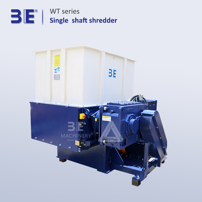 Pet Bottles Plastic PP PE Film Metal Crusher Paper Wood Plastic Machine Recycling Machinery Single Shaft Shredder Guanulator Plant