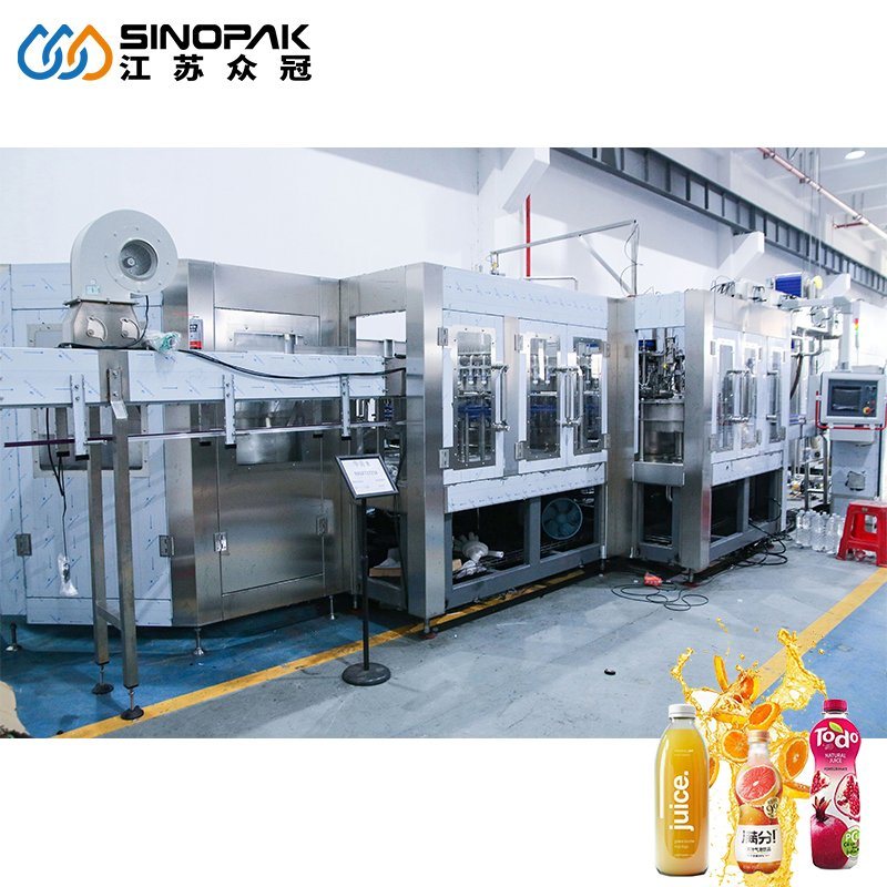 28000bph 3 in 1 Washing Filling Capping Pet Bottles Glass Production Line