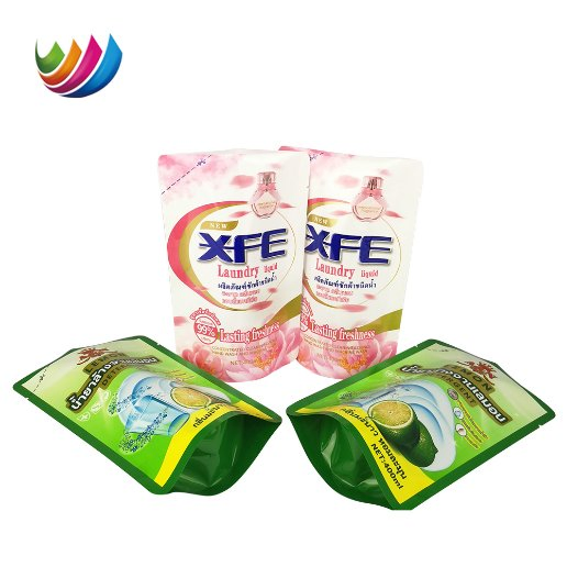 400ml Laundry Detergent Reusable Stand up Pouch Liquid Detergent Plastic Packaging Bag