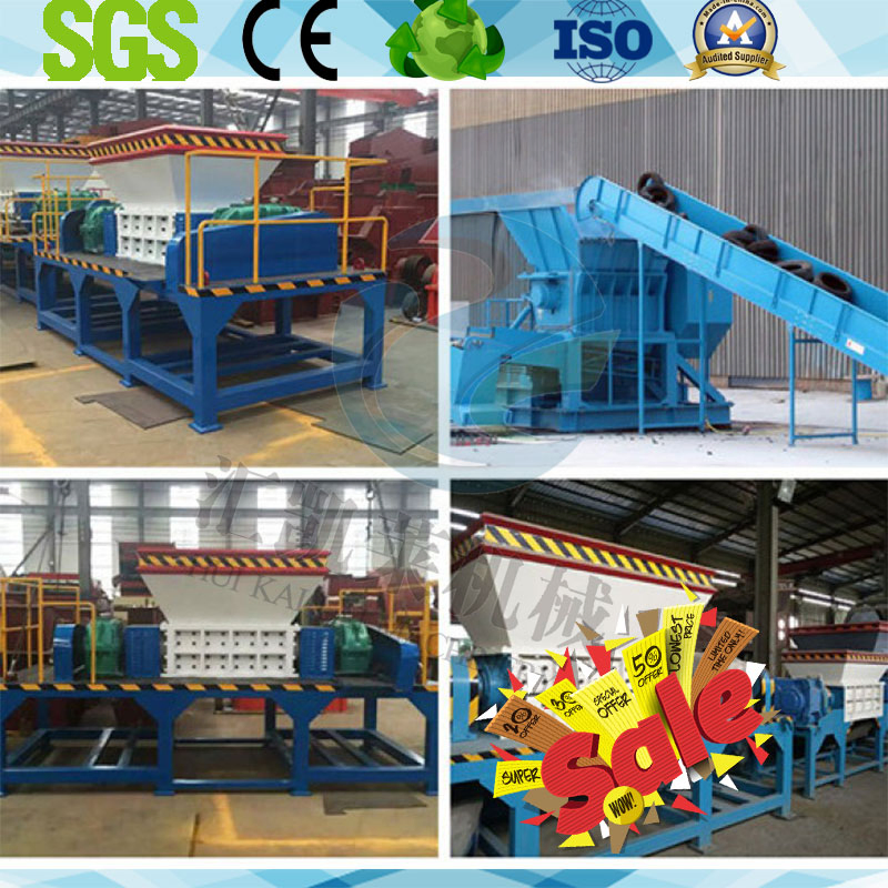 Metal Shredder Double Shaft Shredder for Pet/HDPE/LDPE Pipe Bottle Drum Lump Waste Plastic Shredder