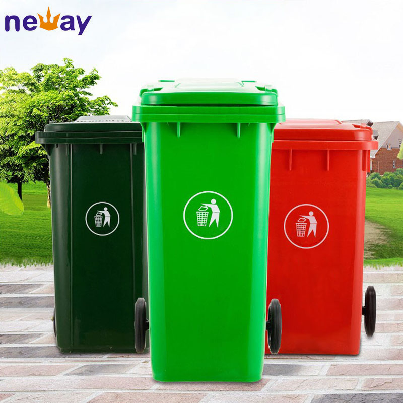 HDPE Material Outdoor Use Foot Pedal Waste Bin