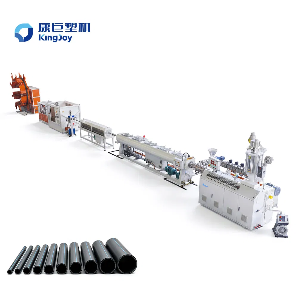 Complete PE Pipe Making Machine Line Plastic HDPE LDPE Water Supply Gas Pressure Supply Tube Production Line