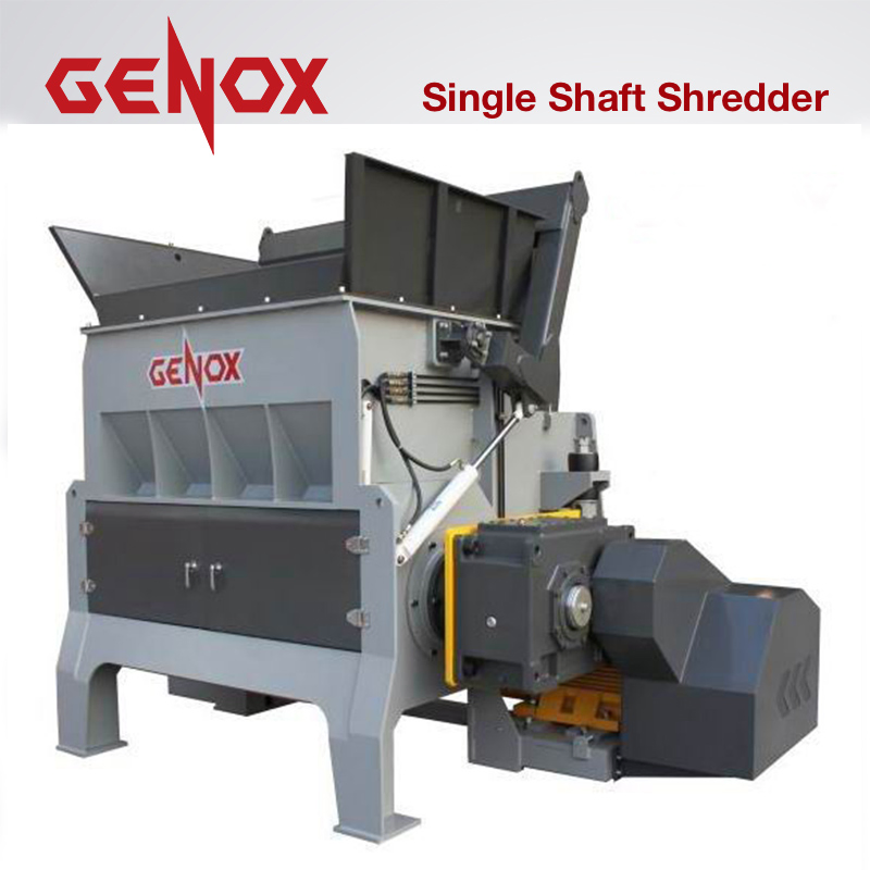 High Speed Single Shaft Shredder for Waste Plastic/HDPE Pipe/Plastic Bottle