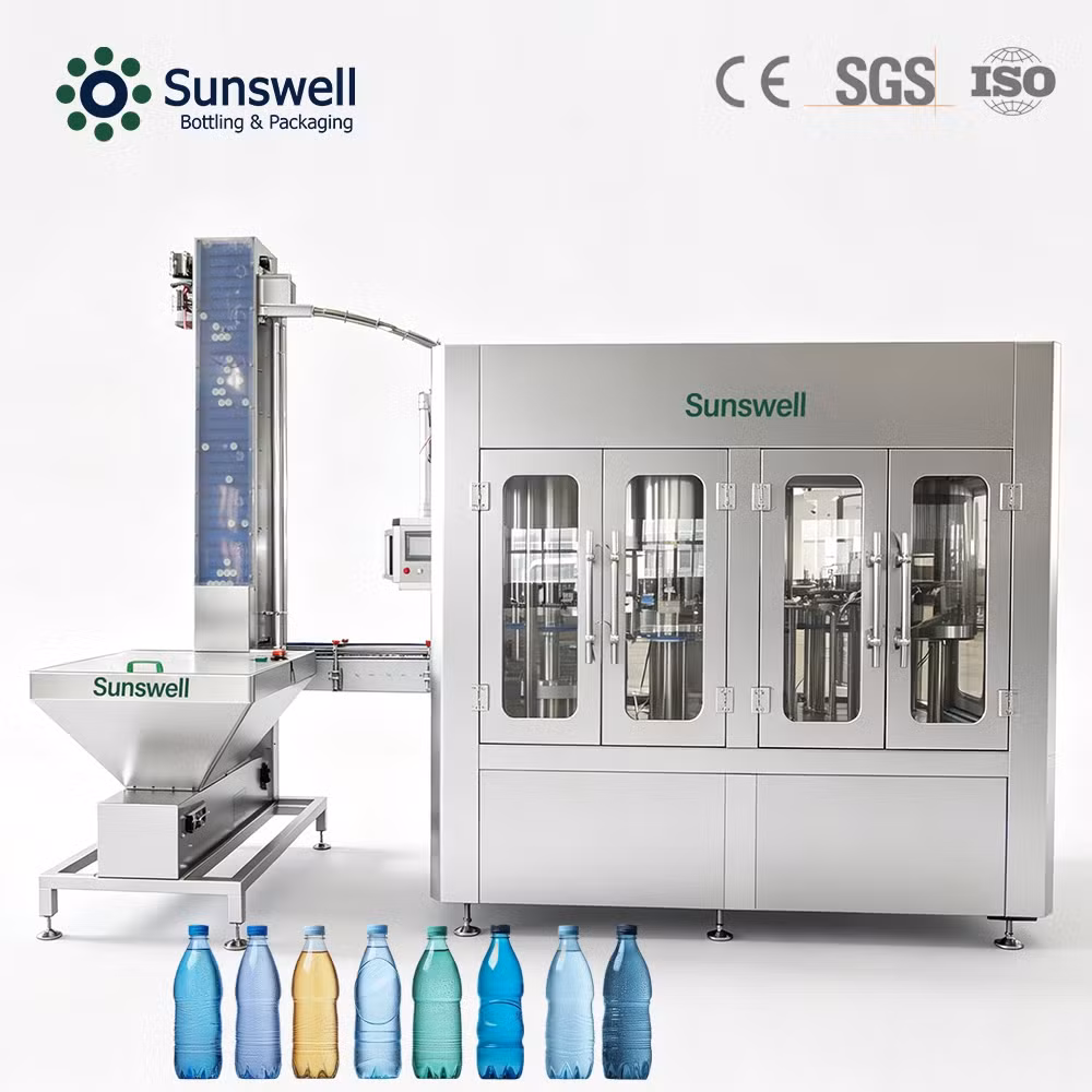 Small Automatic Mechanical Pet Bottle Pure Water Filling and Packaging Machine with High Precision