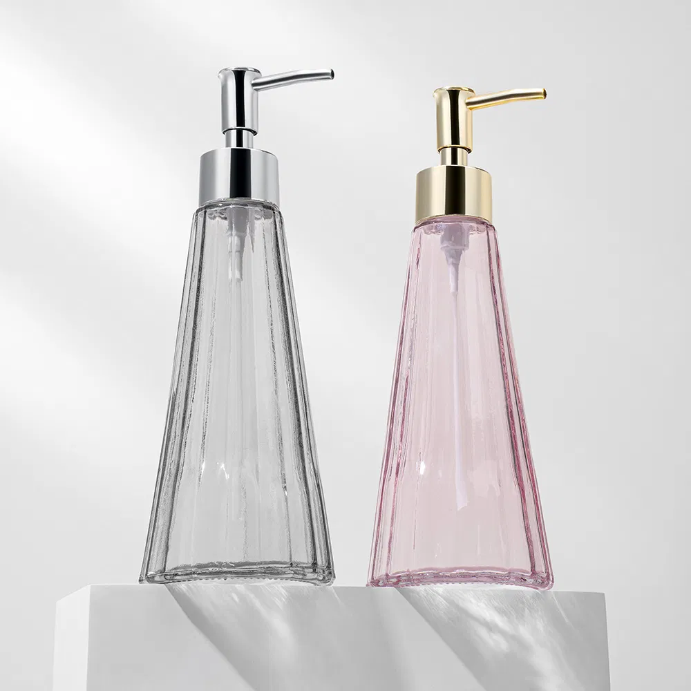 Eco-Friendly Glass Pump Bottles 300ml Wholesale Liquid Soap Dispenser Bottle Low MOQ Empty Hand Wash Bottle