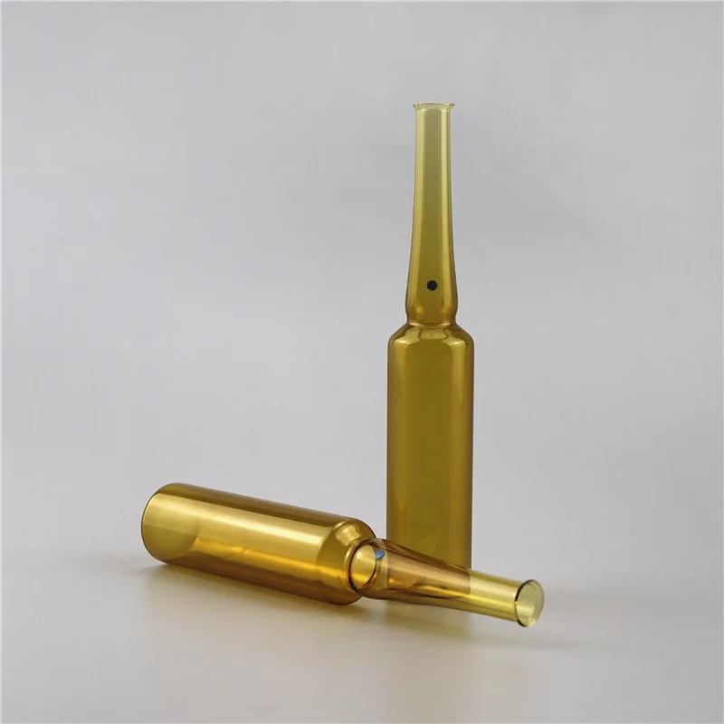 10ml 20ml 30ml 40ml Cylinder Glass Ampoules Injectables Easy-To-Break Lotion Pump Bottles Medicinal Reagents Frost Hot-Selling