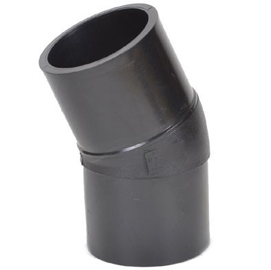 HDPE Material Butt Fusion Pipe Fittings 22.5 Degree Elbow for Water and Gas