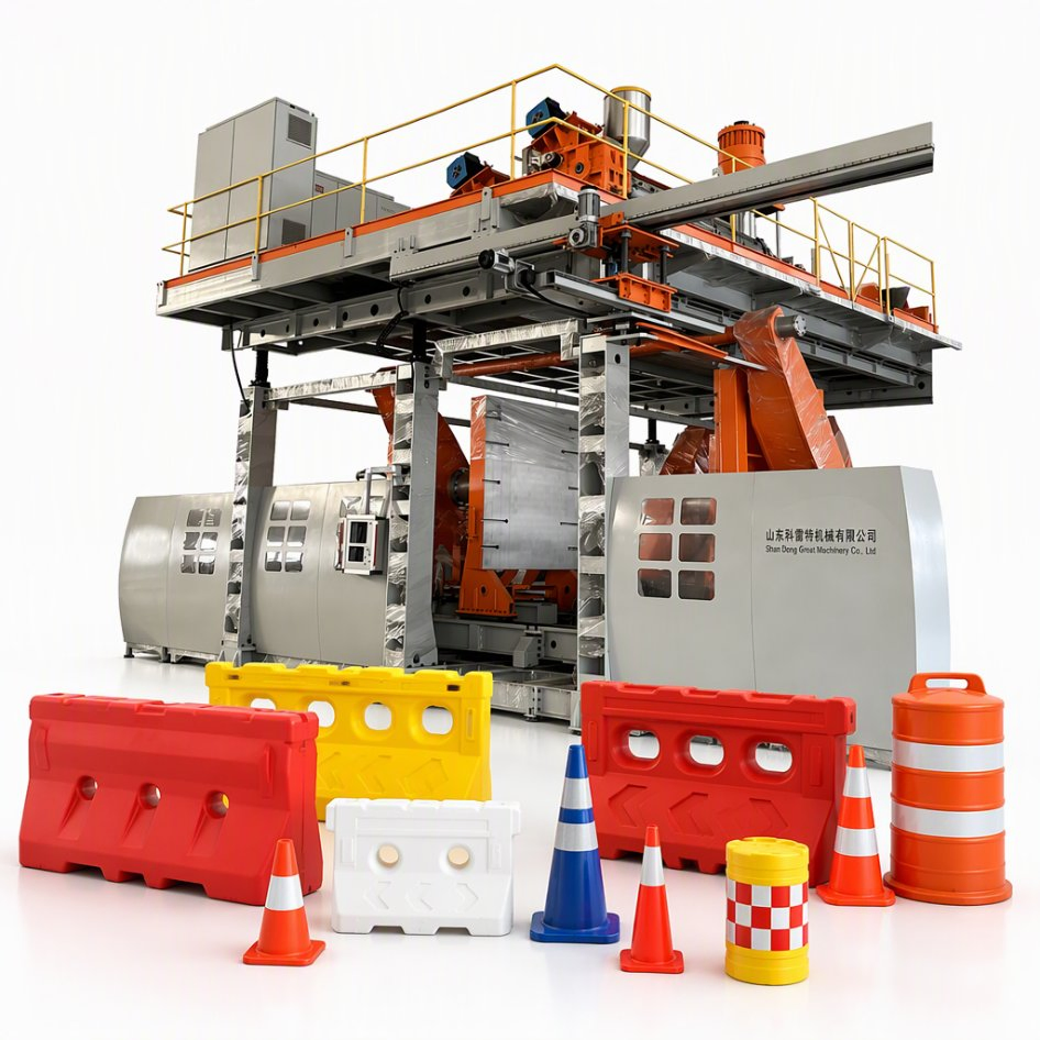 Efficient HDPE Road Safety Barrier Production Equipment - Voltage 380V