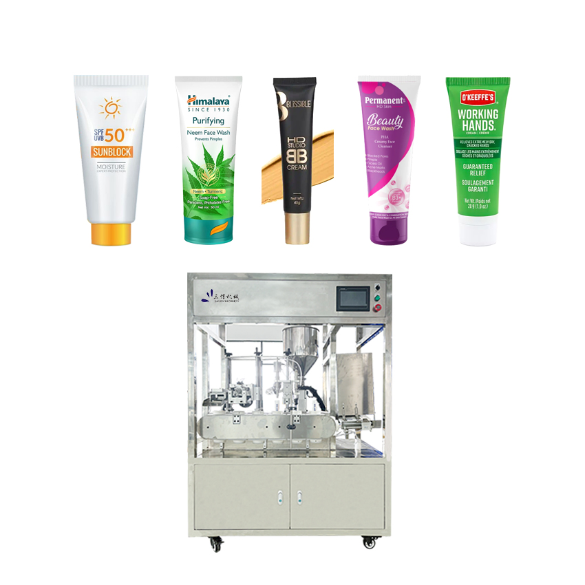 Versatile Automatic Filling Machine for Plastic Tubes and Creams
