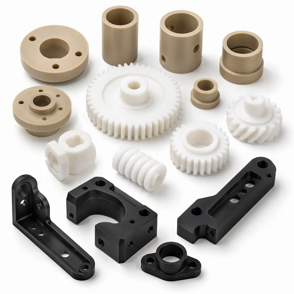 Custom OEM Rapid Prototyping CNC Machined Plastic Peek PTFE CNC Milling Machining HDPE Acetal ABS PVC POM Plastic CNC Turning