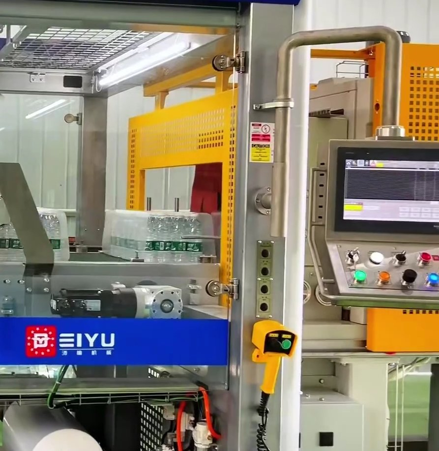 Automatic Paper Tray and Film Shrink Wrapping Machine for Pet Bottle Packaging