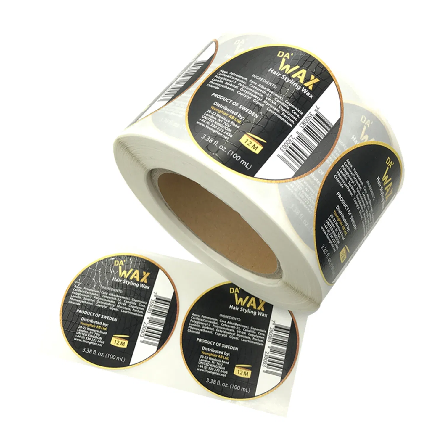 Environmental Printing Ink Printing Plastic Bottle Label Sticker on Roll